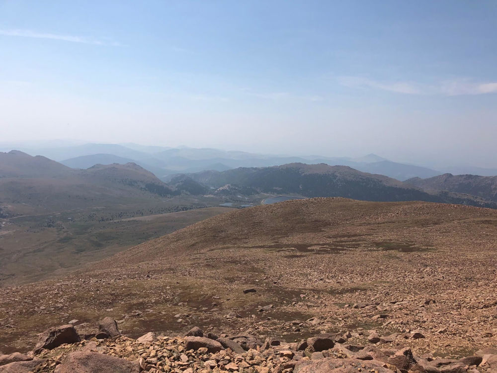 Вид с горы Pikes Peak